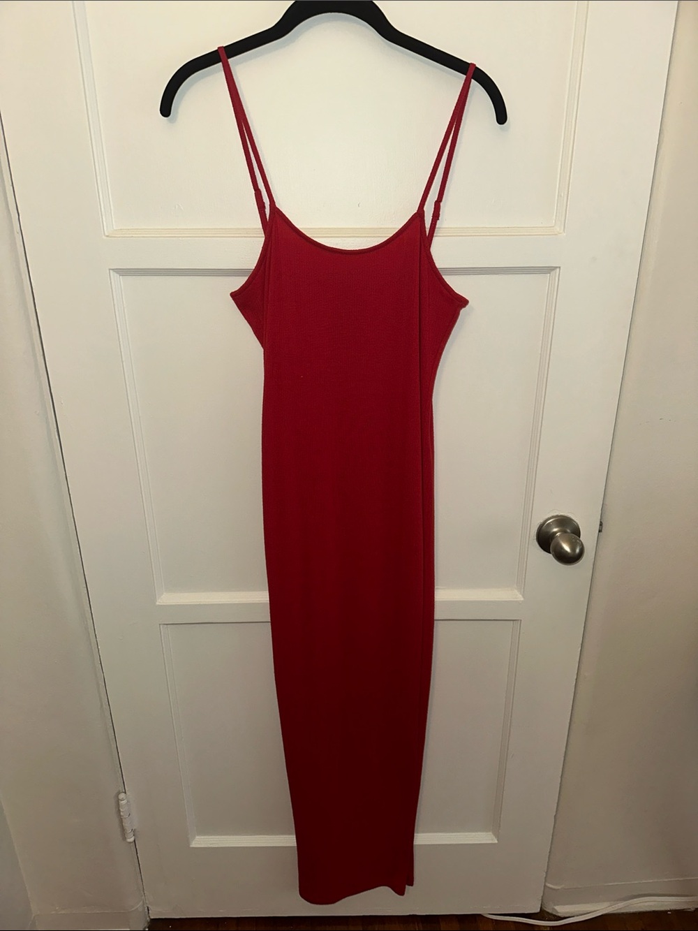 Anthropologie Red midi dress